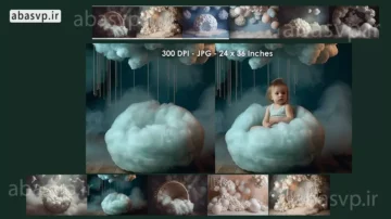 بکگراند نوزاد تم ابر Newborn Clouds Backdrops