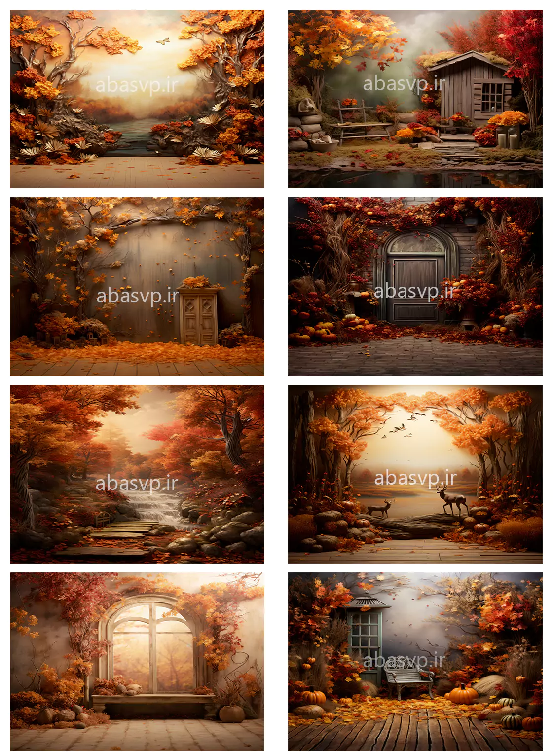 بکگراند تم پاییزی Autumn Backdrops