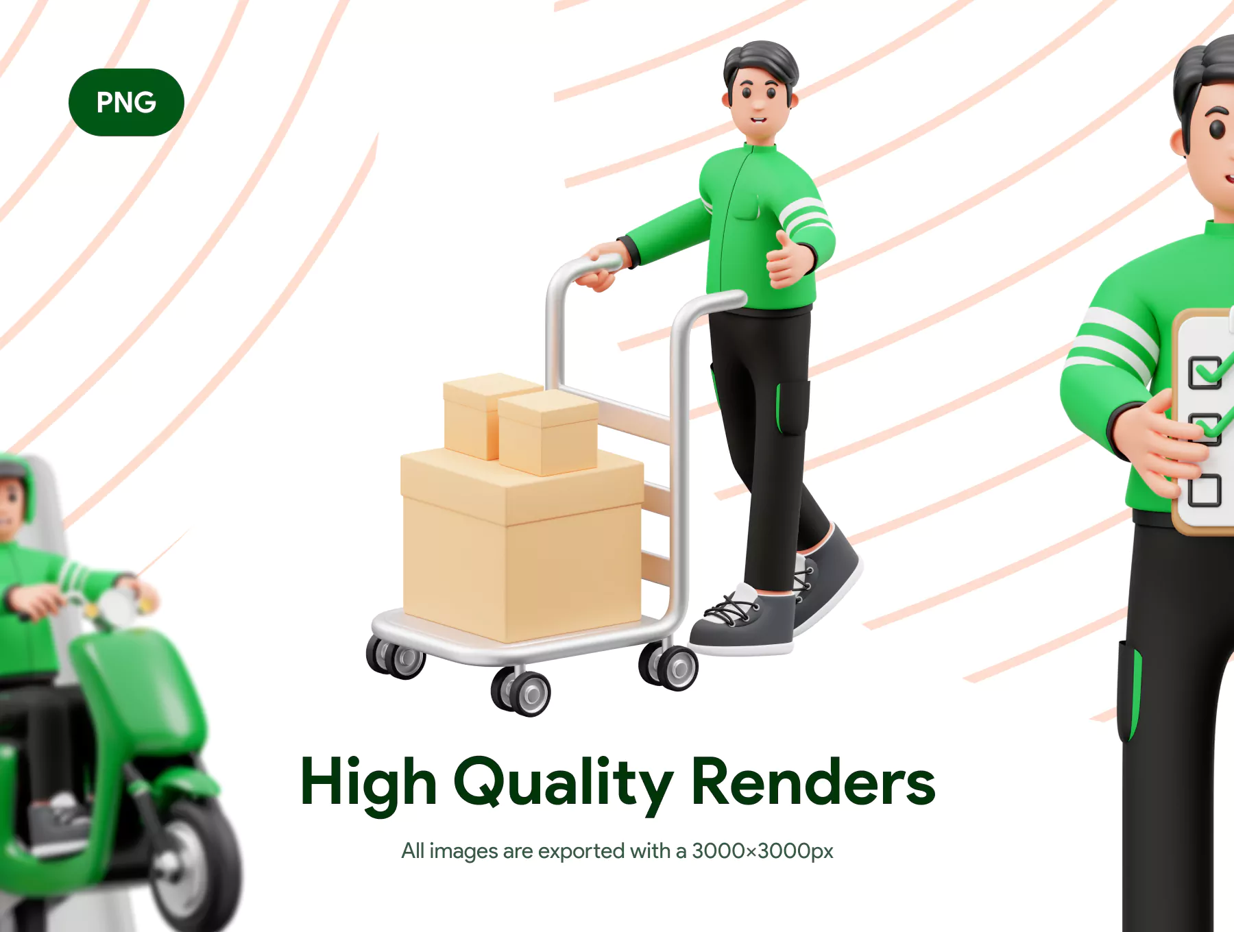 دانلود آیکون پیک تحویل دهندهdelivery courier