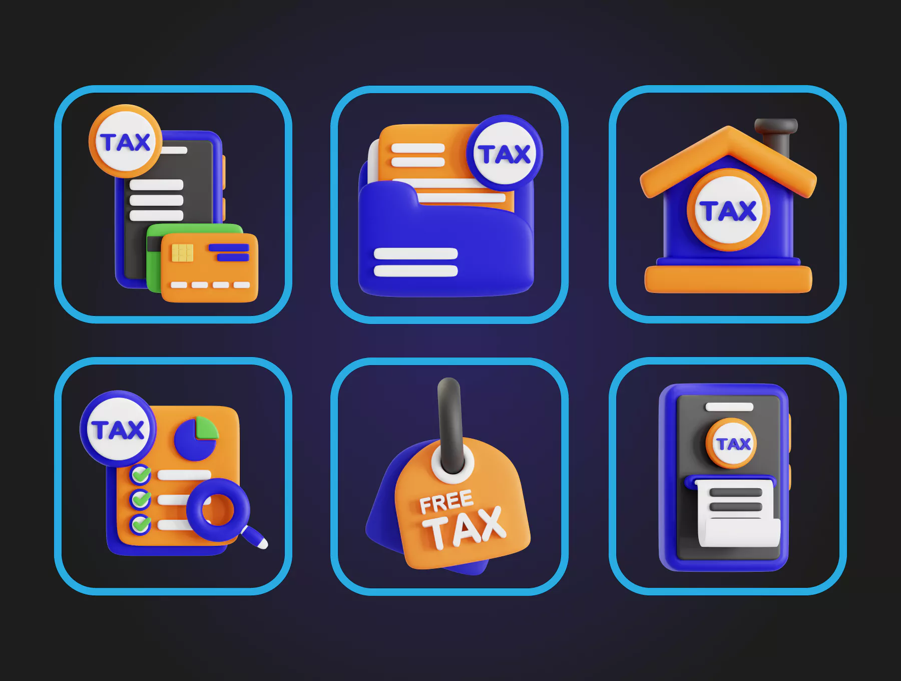 دانلود آیکون مالیات پک 2 Tax