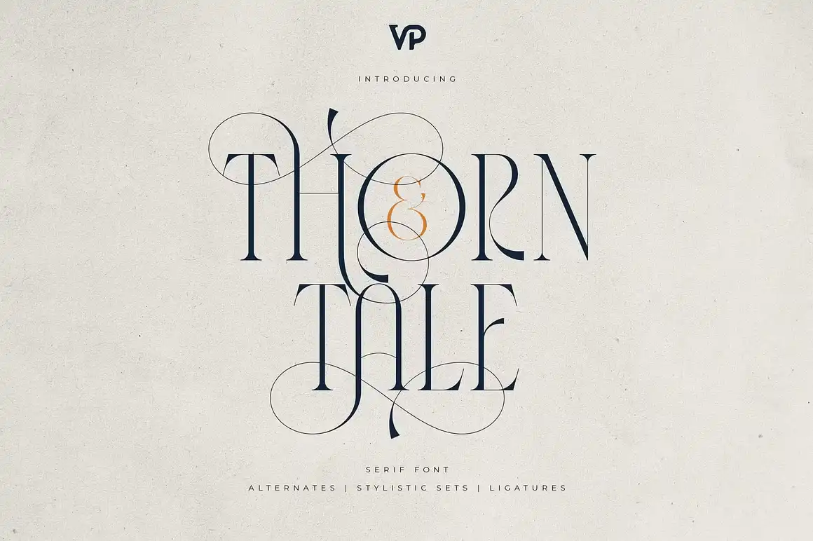 فونت انگلیسی thorn tale 2