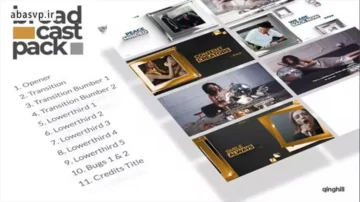 پروژه اجزای رنگی برای رودکست Urban Broadcast Pack