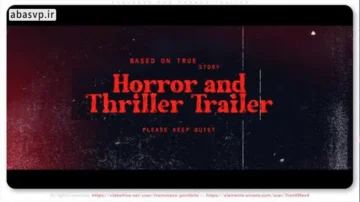 پروژه تریلر فیلم ترسناک افترافکت Suspense and Horror Trailer