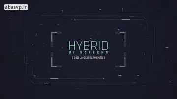 دانلود پروژه افترافکت Hybrid Ui Screens رابط کاربری