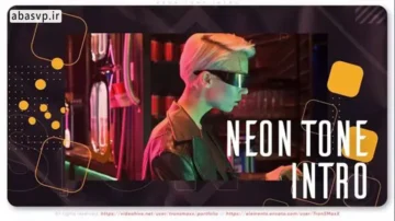 پروژه افترافکت با تونالیته نئونی Neon Tone Intro
