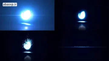 لوگوموشن افکت نئونی افترافکت Glowing Particle Logo