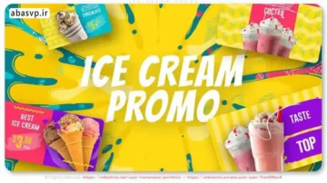 تیزر تبلیغاتی مربوط به بستنی افترافکت Ice Cream Promo