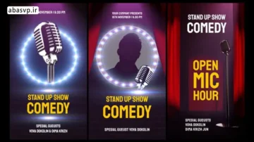 دانلود پروژه استوری Stand Up Comedy Stories پریمیر پرو