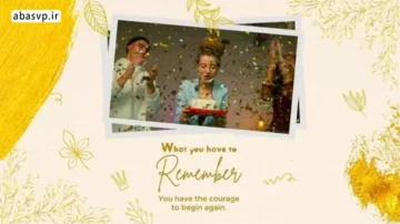 دانلود پروژه تولدت مبارک تم طلائی Gold Creative Birthday