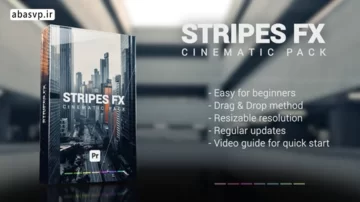 ترانزیشن ویدئویی سینماتیک Stripes FX Kit پریمیر پرو