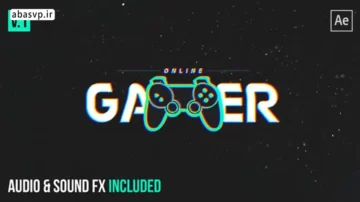 دانلود پروژه لوگوموشن افترافکت Gamer Glitch Logo Reveal