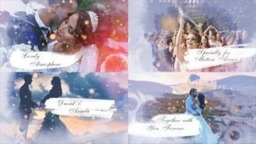 پروژه پریمیر رمانتیک آبی Wedding Slideshow