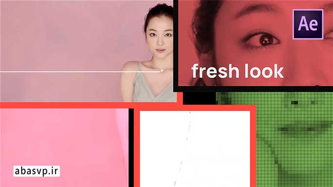 پروژه آماده افترافکت فشن شو fashion typo intro