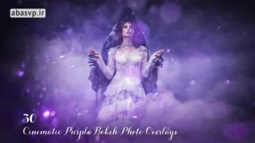 دانلود 30 کلیپ آرت بوکه های بنفش Purple Bokeh