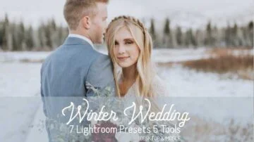 دانلود 12 پریست عروسی در زمستان برای لایتروم و فتوشاپ CM Winter Wedding