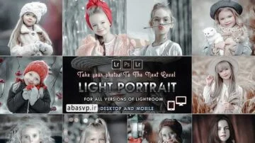 پریست پرتره با تم رنگی روشن Light Portrait Presets