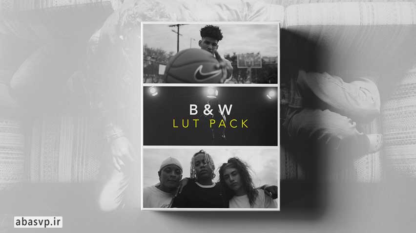 دانلود پریست رنگی LUT مخصوص اصلاح رنگ BLACK & WHITE LUTS