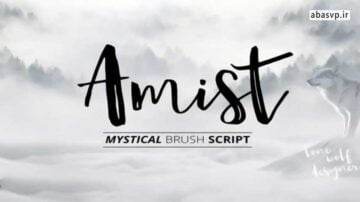 دانلود فونت انگلیسی گرافیکی Amist Mystical Script