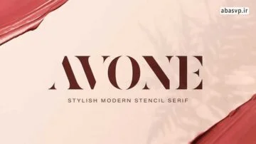 دانلود فونت انگلیسی گرافیکی AVONE Stylish Serif