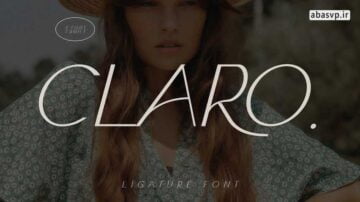 دانلود فونت انگلیسی زیبا Claro Elegant Font Family