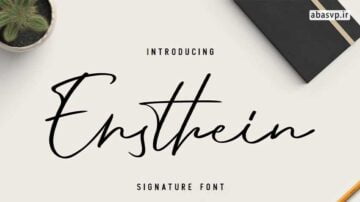 فونت انگلیسی سبک امضا برای عکاسان Ensthein Signature Script
