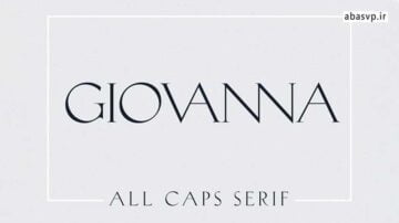 فونت انگلیسی گرافیکی Giovanna Luxury Serif