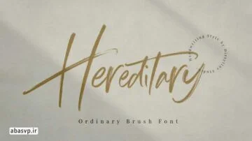 دانلود فونت انگلیسی Hereditary