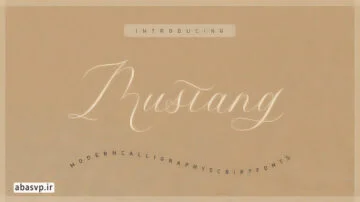 دانلود فونت تحریری Mustang Script