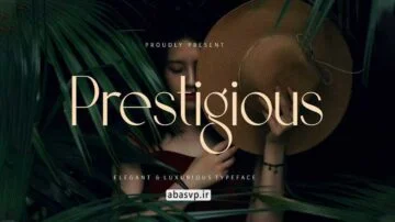 دانلود فونت انگلیسی شیک گرافیکی Prestigious