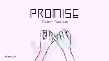 دانلود فونت انگلیسی گرافیکی Promise