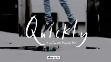دانلود فونت انگلیسی برای طراحی Quickly Font