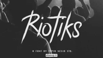 دانلود فونت انگلیسی گرافیکی Riotiks