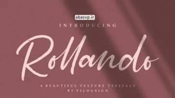 دانلود فونت انگلیسی پیوسته Rollando