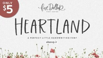 فونت انگلیسی دستنویس Heartland Handwriting Font