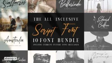مجموعه فونت انگلیسی دست نویس Handwritten-Script Font Bundle