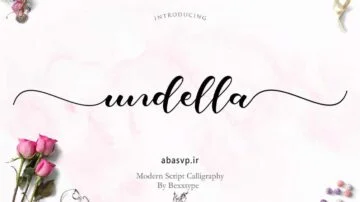 دانلود فونت انگلیسی سر هم Undella Script