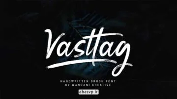 دانلود فونت انگلیسی قلمو Vasttag