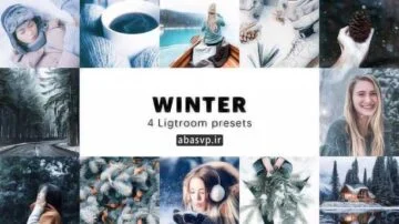 دانلود 4 پریست رنگی زمستان برای لایتروم و فتوشاپ 4 Winter Lightroom