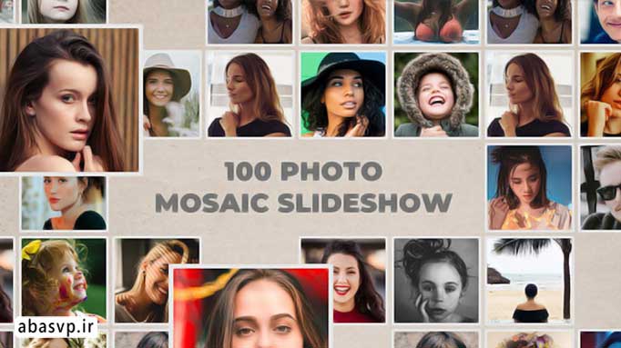 دانلود اسلایدشو Photo 100 Mosaic Slideshow
