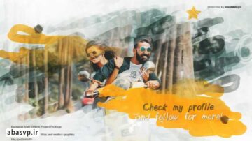 دانلود پروژه آماده اسلایدشو Yellow brush slide show