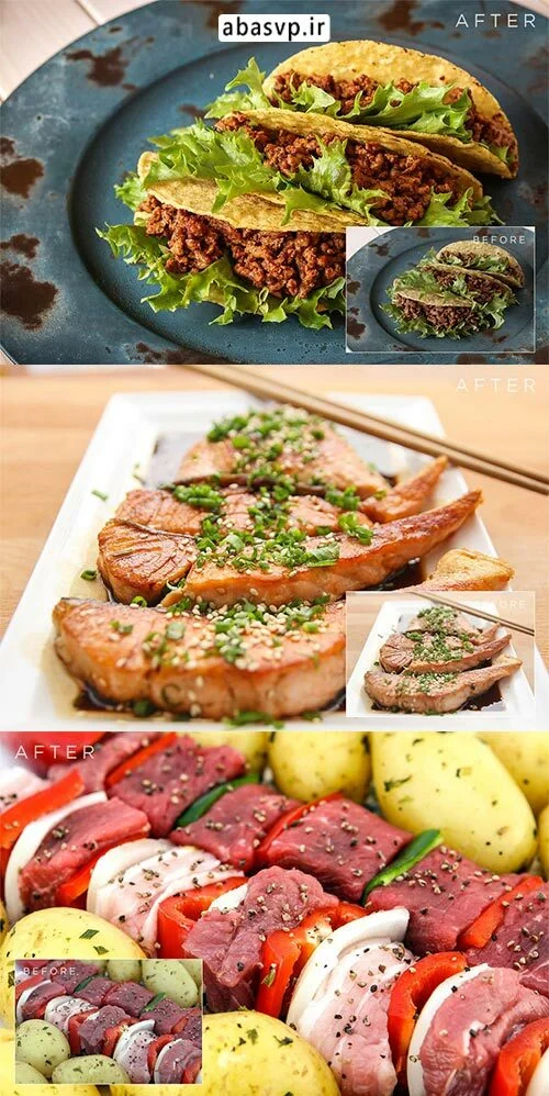 پریست رنگی غذا Tasty food Presets