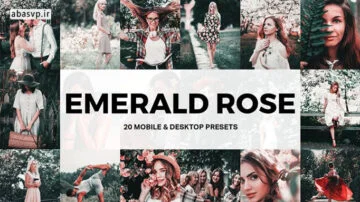 دانلود پریست رنگی زمرد Emerald Rose Presets