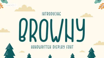 دانلود فونت انگلیسی QR BROWNY