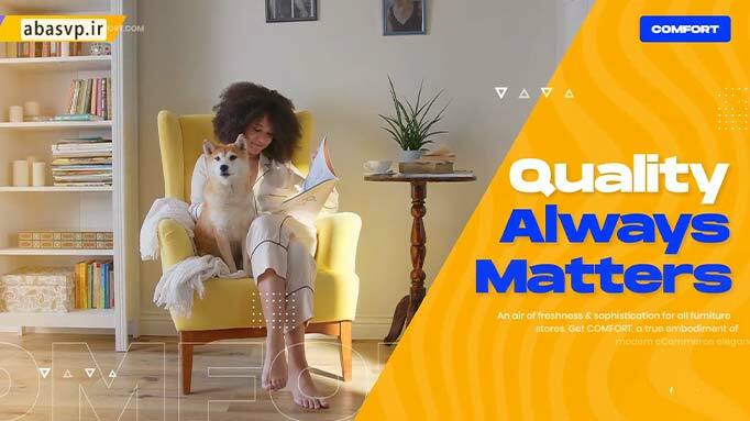 دانلود پروژه مبلمان افتر افکت Comfort Furniture Company