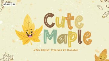 دانلود فونت فانتزی انگلیسی Cute Maple Font