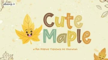 دانلود فونت فانتزی انگلیسی Cute Maple Font