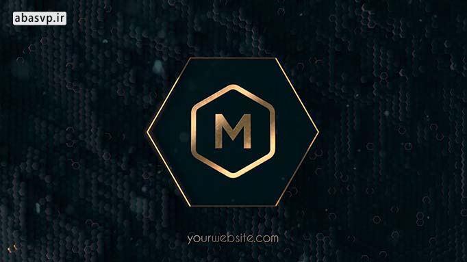 دانلود پروژه لوگو موشن آماده پریمیر Luxury Hexagon Logo