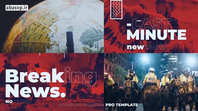 پروژه آماده خبر پریمیر News Intro