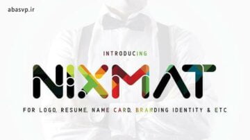 دانلود فونت انگلیسی گرافیکی Nixmat A Brand Identity Font