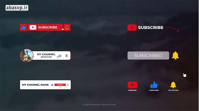 دانلود سابسکرایب پریمیر Subscribe Panels Youtube